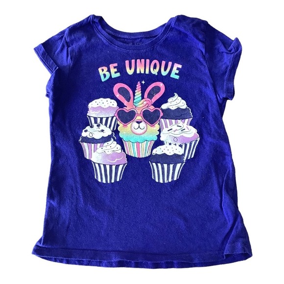 Girls “Be Unique” Short Sleeve Tee - Picture 1 of 4